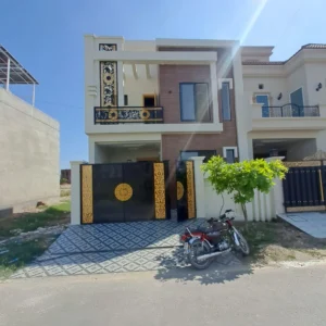 Front Elevation of 5 Marla Double Story House for Sale- Adam Housing Multan